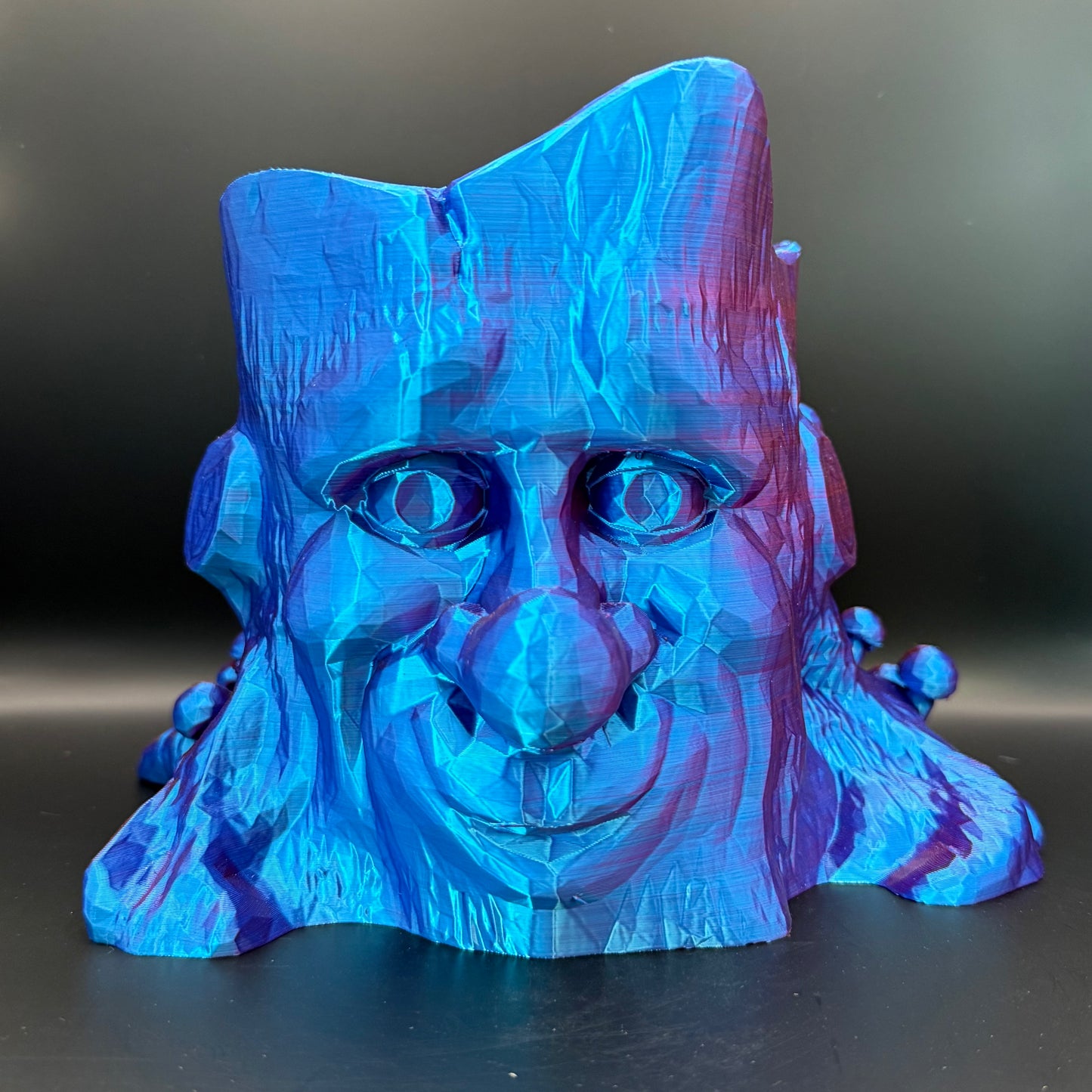 Big Head Pot Plant (Blue & Purple)